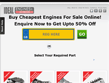Tablet Screenshot of idealengines.co.uk